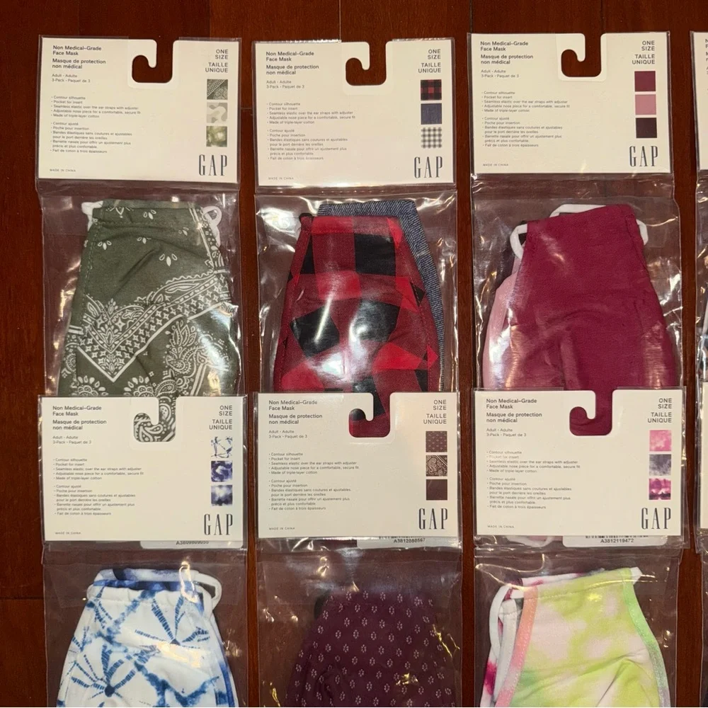 32x GAP 100% Cotton Adult Face Masks